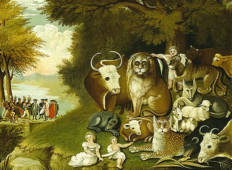 The Peaceable Kingdom by Edward Hicks: Ylivertaisen harmonian ja mystisen kauneuden täyteinen maisema!