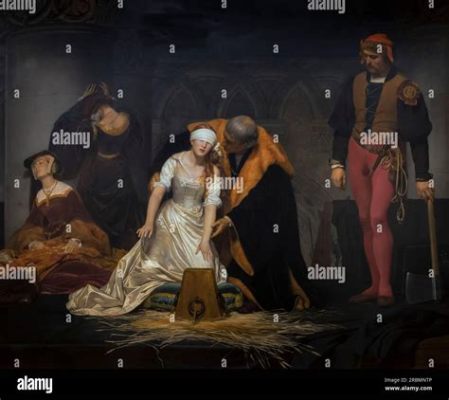  The Execution of Lady Jane Grey  Maalaus Merkitsevää Kuolemaa ja Harhaluuloa